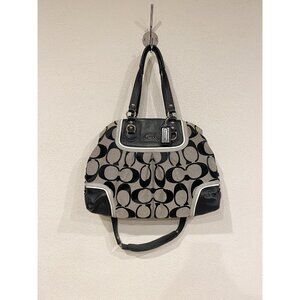 Coach Satchel Bag Womens Shoulder Handbag Signature C Print F17448 Purse